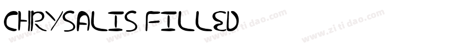 Chrysalis Filled字体转换